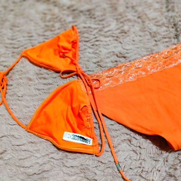 Pink by Victoria Secrets tie bikini - Picture 3 of 7